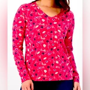 NWOT Lands End Supima V-neck Long Sleeve T-shirt